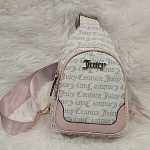 Juicy Couture Pink and White Women's Bag